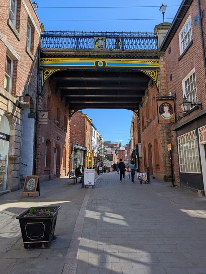 Stockport Town Centre. Decent place. A lot better than some other Town Centres in the North West.
