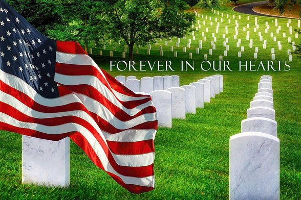 “Veterans Cemetery, A Silent Tribute” depicts thousands of tombstones at the Veterans Administration Cemetery in Johnson City, TN , with a large American flag on a summer day. The words “Forever in our Hearts” are written on the picture as a tribute to our veterans. From the Fine Art Gallery of Shelia Hunt at Shelia-hunt.pixels.com