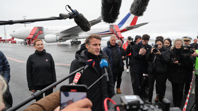 Macron says he is in Greenland to express 'France and EU's solidarity'
