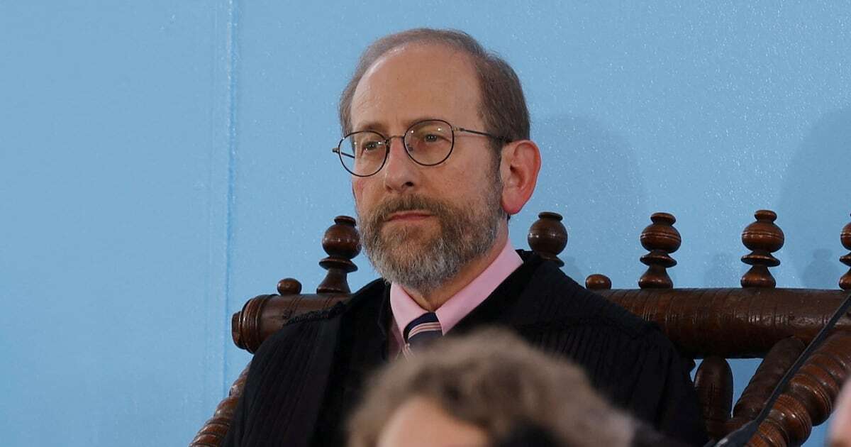Interim president Alan Garber attends the 373rd Commencement Exercises at Harvard University in Cambridge, Massachusetts, U.S., May 23, 2024.  REUTERS/Brian Snyder