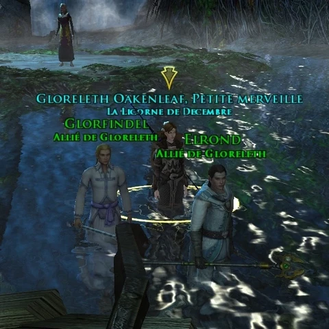 Mon elfe en compagnie d'Elrond et Glorfindel