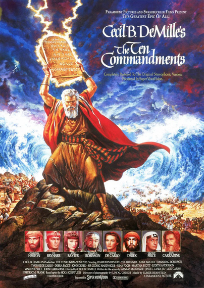Affiche des « dix commandements »