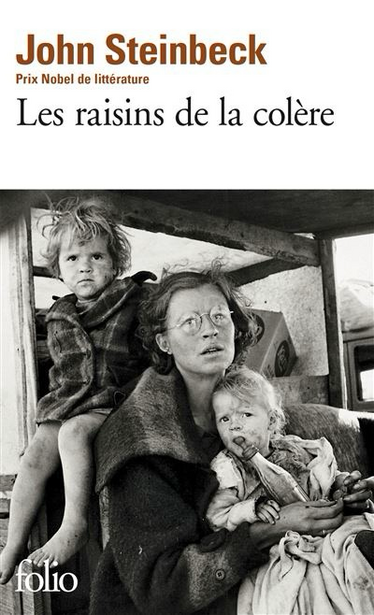 Couverture de « les raisins de la colère »de Steinbeck 
